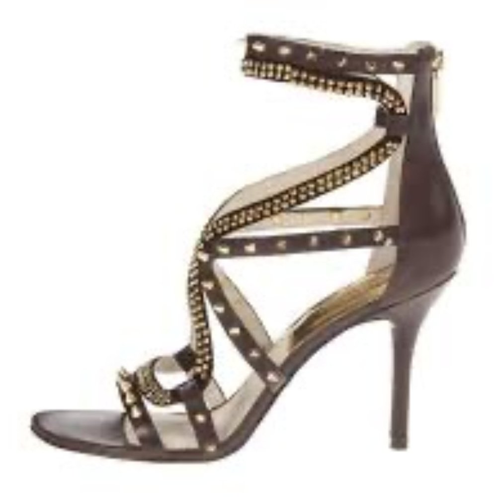 Michael Kors Larissa Sandal Dark chocolate size 6 1/2